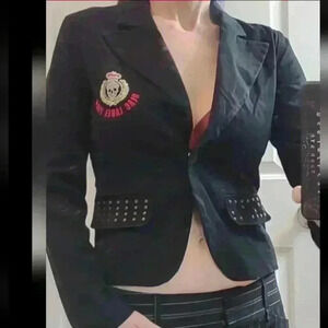 Vintage Black Label Pink Jacket Y2K